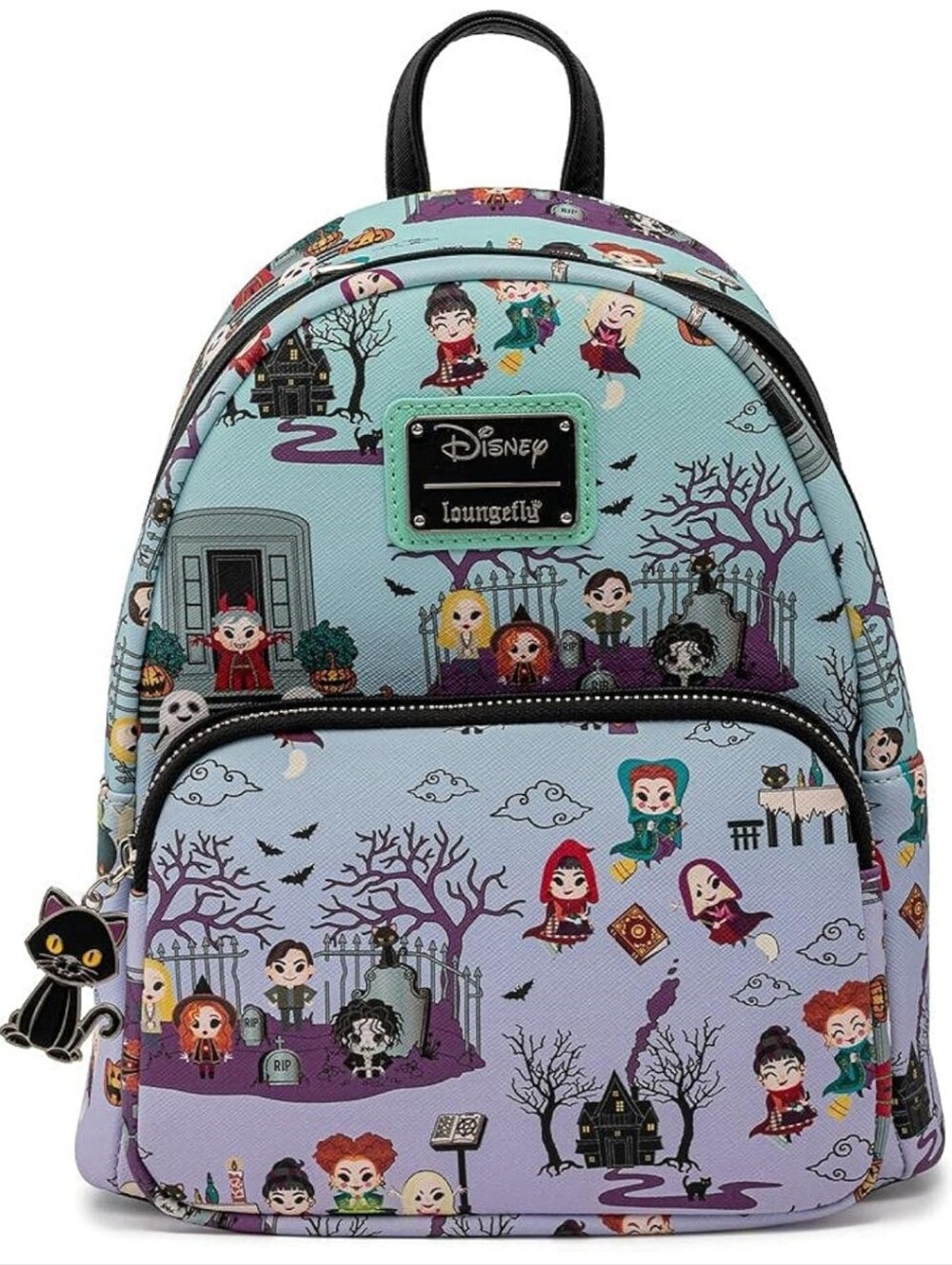 Loungefly Disney Hocus Pocus Mini Backpack in Mint, Lavender, Black